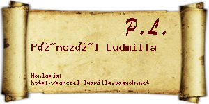 Pánczél Ludmilla névjegykártya