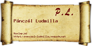 Pánczél Ludmilla névjegykártya